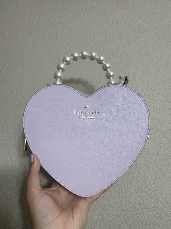 kate spade Handbags - kate spade Love Shack Lilac Heart Pearl-Handle Crossbody Bag